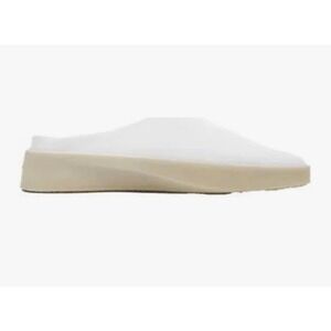 Wolf Shepherd Cruise Mule Nubuck White Women 11.5 Men 10 EU 43 Slip On Shoes New